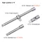 Socket Bits Set 1/2", 32 Pieces, Hexagon + Serrated, From 8 Mm - 32 Mm, Fiber Bag Harden