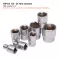 Socket Bits Set 1/2", 32 Pieces, Hexagon + Serrated, From 8 Mm - 32 Mm, Fiber Bag Harden