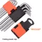 2-Pieces Plastic Holder CR-V Long Hex & Torx Key Wrench Set HARDEN