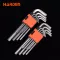 2-Pieces Plastic Holder CR-V Long Hex & Torx Key Wrench Set HARDEN