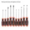 6Pc Screwdriver Set (Slotted 3Pcs, Phillips 3Pcs) Harden