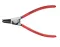 6 3/4" External 90° Angled Snap Ring Pliers-Forged Tips Knipex