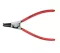 6 3/4" External 90° Angled Snap Ring Pliers-Forged Tips Knipex