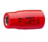 Hexagon Socket For Hexagonal Screws With Internal Square 1/2" 13mm Knipex