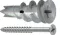 Gypsum plasterboard wall plug Spiral Plus + Screw (50 Pcs.) Tox