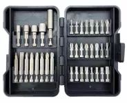 37 PCS BITS AND SOCKET SET. 4x Sockets: 5-6-8-10mm CD-juwel