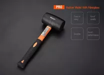 Professional Rubber Mallet With Firbregalss Handle 450g Harden