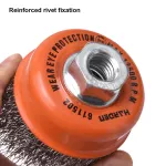 Free Cup Brush 3" M14 Heavy Duty Harden
