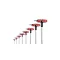 T-HANDLE HEX KEY WITH BALL 8 Pcs SET YATO