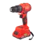 DURMIRI Cordless Drill / 21V/10mm Brushless +2 Battaries + 1 Charger