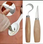 Wood Carving Knife Chisel Hook Carving Tools Ergonomic Woodworking Spoon Durable Crooked Beginners S...