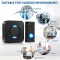 Wireless Doorbell COTINSE ( Color Black 2 Push Buttons + 4 Plug in Receivers, 400 meter 58 Doorbell chimes & 5 Volume Levels, LED Strobe )