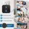 Wireless Doorbell COTINSE ( Color Black 2 Push Buttons + 4 Plug in Receivers, 400 meter 58 Doorbell chimes & 5 Volume Levels, LED Strobe )