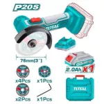 Total Cordless Mini Cut-off Tool 76mm 20V With One Battery 2Ah And Charger