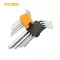 TOLSEN 9PCS LONG ARM HEX KEY SET