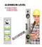 ALUMINUM LEVEL 60CM 96H3 NORMAL VIAL WISEMANN