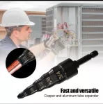 Air Conditioner Copper Pipe Expander Swage Tube Electric Drill Bit Flaring Expander HVAC Repair Tool