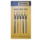 5PC 8" STEEL FILE HALF ROUND,HAND,TRIANGLE,SQUARE,ROUND WITH HANDLE G,IN COLOR BOX	WISEMANN