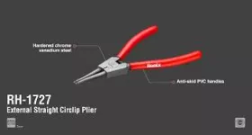 Straight External Circlip Plier 7 inch