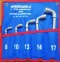 L-Shaped Socket Wrench Set 5 Pce  8-10-13-14-17 MM	WISEMANN
