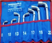 L-Shaped Socket Wrench Set 7 Pce 8-10-13-14-17-19-22 MM WISEMANN