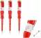 WISEUP Test Screwdriver Set 3 Pcs Heavy Duty Long Pen With Red Pouch 4" X 180mm 100-500V