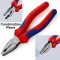 8"COMBINATION PLIER,RED AND BLUE,  WISEMANN