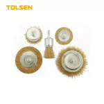 TOLSEN 5PCS WIRE BRUSHES SET (INDUSTRIAL)