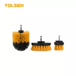 TOLSEN 3PCS Plastic DRILL BRUSH SET