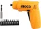 Ingco Cordless Screwdriver 6MM 4V +12pcs