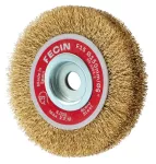 WHEEL BRUSH COATED STEEL 8 " FECIN