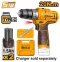 INGCO Cordless Impact Drill 12V + 2 Battary
