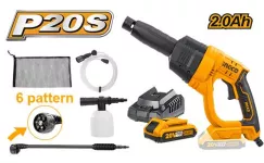 INGCO Cordless Pressure Washer 20V Without Battery