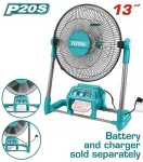 TOTAL cordless FAN 20V without battery and charger