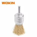WIRE END BRUSH WITH SHANK 1/4"-24mm WOKIN