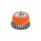 CUP TWIST WIRE BRUSH WITH NUT (INDUSTRIAL) 3" WOKIN