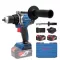 Dongcheng Cordless Brushless Drill 20v 120Nm 2 Batteries 4Ah And Charger