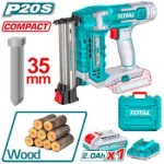 Total Cordless Brad Nailer 35mm For Wood With One Battery 2Ah And Charger