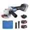 DongCheng Cordless Brushless Angle Grinder 20v 125mm 2 Batteries 4Ah And Charger