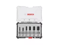 طقم بنط الراوتر للتجاويف المستقميه 6 قطع كعب 8 مم من بوش