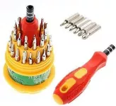 Screwdrivers Set In Rounded Box, 31 Pieces
