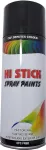 Hi Stick Black Spray Paint Glossy