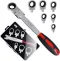 Interchangeable Flex Head Ratcheting Wrench Set 6 IN 1 8-19mm
