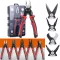 Multifunctional Pliers Tool Kit 5 IN 1 With 5 Interchangeable Heads Combination Lineman Pliers ,Cable Cutting ,Wire Stripping