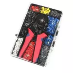 بنسة كبس ذاتية الضبط، أدوات كبس أوتوماتيك لسلك من 0.25 إلى 10 مم² ، توافق مقاييس الأسلاك من 23 إلى 7 شكل مربع