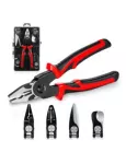 Multifunctional Pliers Tool Kit 5 IN 1 With 5 Interchangeable Heads Combination Lineman Pliers ,Cable Cutting ,Wire Stripping