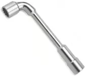 Apt Angled Socket Wrench, 10mm - Heavy Nickel