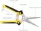 Scissors One Hand Stainless Steel Yellow