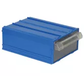 Plastic Drawers No. 20, Blue Color, Size 100×140×52 Mm, Brand: MANO, Made In Turkey.