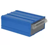 Plastic Drawers No. 10, Blue Color, Size 85×120×40 Mm, Brand: MANO, Made In Turkey